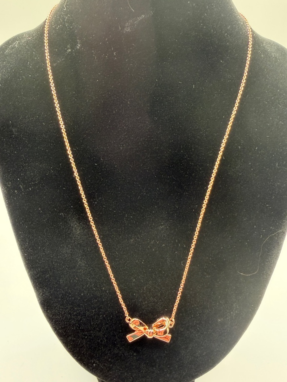 Kate Spade Skinny Mini Bow Pendant Necklace